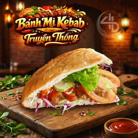 Hình ảnh Bánh Kebab Truyền Thống 