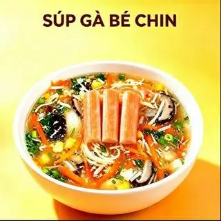 Hình ảnh Súp Gà Nấm+ Thanh Cua+ Trứng Cút