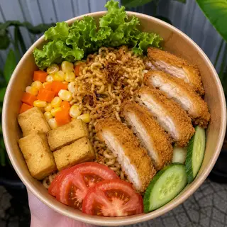 Hình ảnh Mì trộn indomie Gà chay