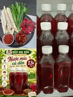 Hình ảnh Nước mía củ dền táo đỏ
