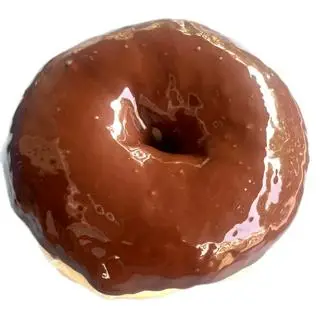 Hình ảnh Donut Socola Đen Topping Tùy Chọn