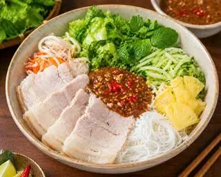 Hình ảnh Bún mắm nêm thịt luộc 