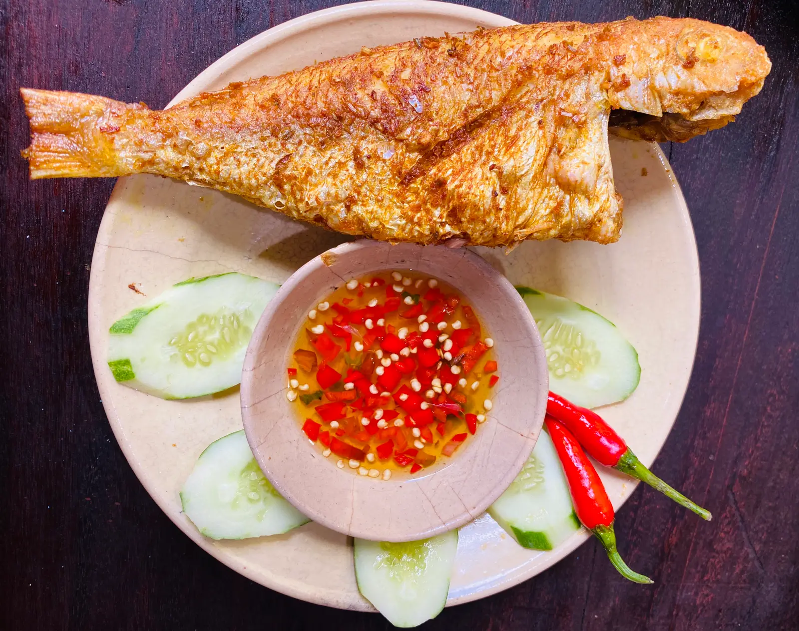 Hình ảnh Cơm cá hường chiên xả