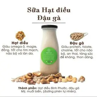 Hình ảnh (Ấm/nóng)Sữa Hạt Điều Đậu Gà Thuần Chay – Không Đường