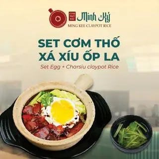 Hình ảnh Set cơm thố xá xíu ốp la