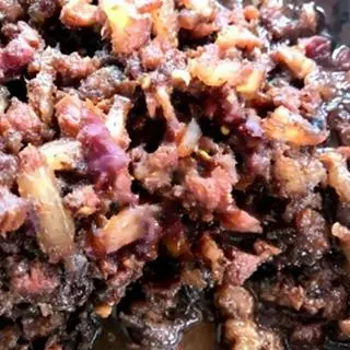 Hình ảnh Cơm mắm ruốc xào thịt