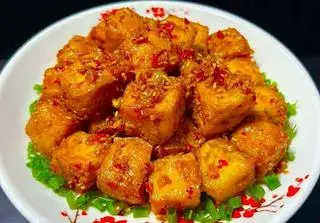 Hình ảnh Cơm tàu hủ chiên sả ớt