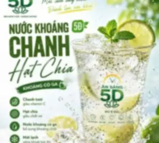 Hình ảnh Nước khoáng chanh+ hạt chia