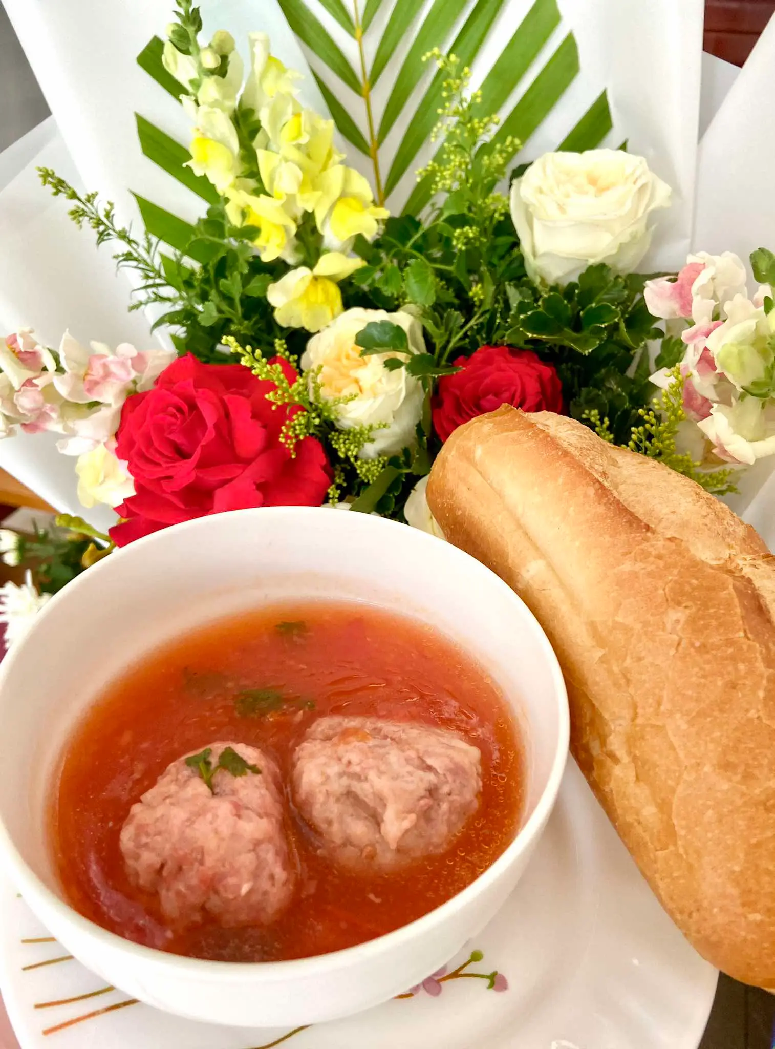 Hình ảnh Bánh Mì Chấm Xíu Mại - 3 Viên 