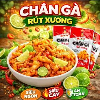 Hình ảnh Chân Gà R.Xương Sốt Thái - Size L