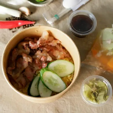 Hình ảnh Cơm chiên thịt ram
