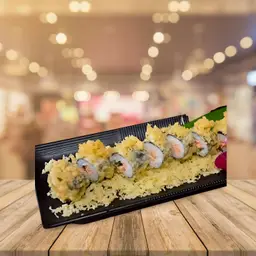 Hình ảnh Sushi cá hồi phô mai chiên tem
