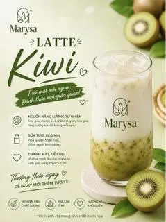 Hình ảnh Latte Kiwi ly 700ml