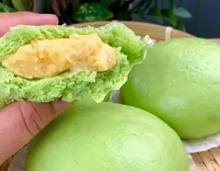 Hình ảnh bánh bao nhân đậu xanh