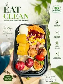 Hình ảnh Thịt đút lò, cơm lứt/khoai lang, salad