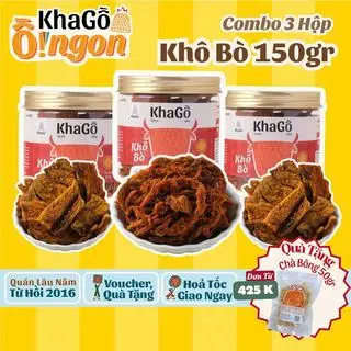 Hình ảnh Combo 3 Khô Bò 150gr (Tuỳ Chọn)