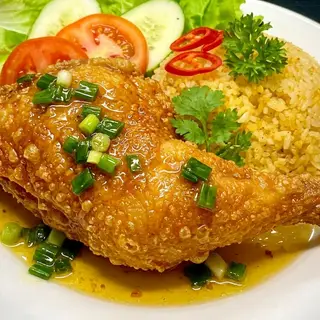Hình ảnh Cơm gà ĐÙI GÓC TƯ (xối mỡ)