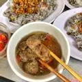 Hình ảnh Bánh cuốn thịt xiên nướng