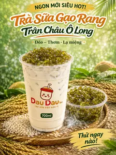 Hình ảnh Trà ô long gạo rang 