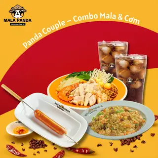 Hình ảnh Panda Couple – Combo Mala & Cơm