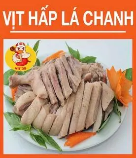 Hình ảnh vịt xiêm hấp lá chanh 