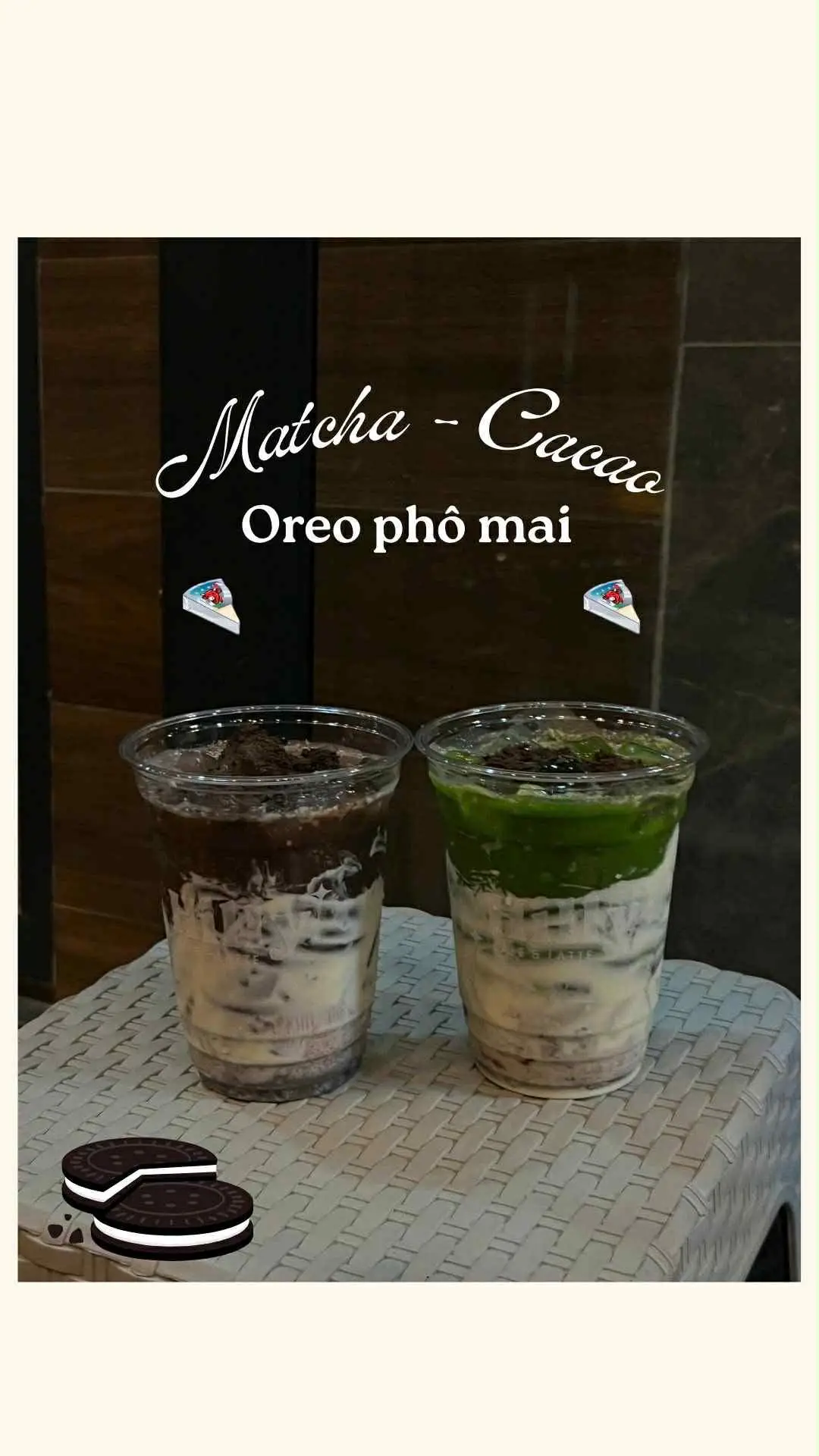 Hình ảnh Matcha latte oreo phô mai