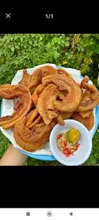 Hình ảnh tóp mỡ triều khúc kèm dưa chua