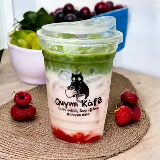 Hình ảnh Matcha latte dâu