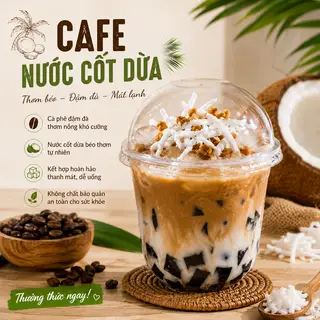 Hình ảnh Cafe nước cốt dừa