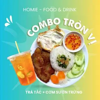 Hình ảnh Cơm Sườn Trứng + Trà tắc