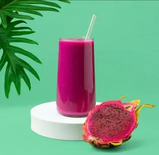 Hình ảnh Smoothie thanh long - chuối - hạt chia