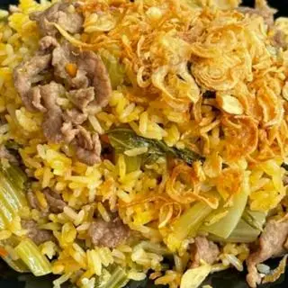 Hình ảnh CƠM RANG GIÒN DƯA GÀ 