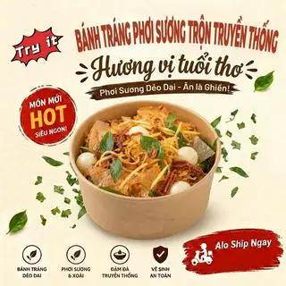 Hình ảnh Bánh tráng phơi sương trộn truyền thống