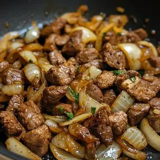 Hình ảnh Cháo bò Singapore sốt tiêu xanh 100gram - phần nhỏ