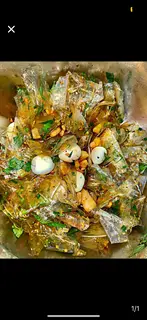 Hình ảnh Bánh tráng mỡ hành - trứng