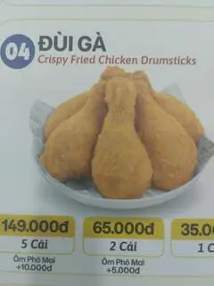 Hình ảnh đùi gà ôm phô mai (5 miếng)