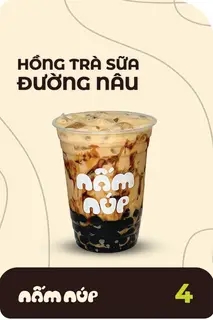 Hình ảnh Hồng Trà Sữa Đường Nâu