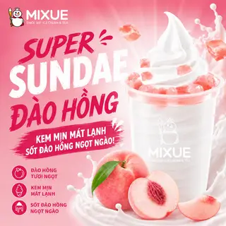 Hình ảnh Super Sundae Đào Hồng
