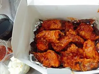 Hình ảnh Gà nửa con sốt cay ngọt Hàn Quốc