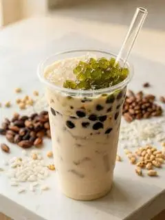 Hình ảnh Trà Sữa Gạo Rang 700ml