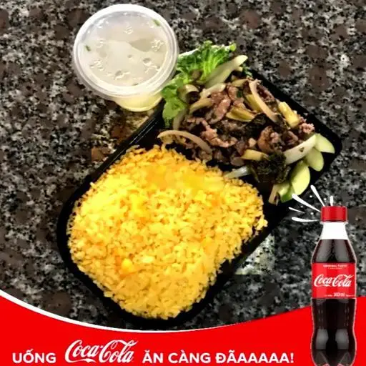 Hình ảnh Cơm rang dưa bò - coca