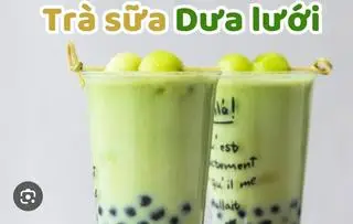Hình ảnh Trà sữa dưa lưới