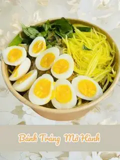 Hình ảnh Bánh Tráng Phơi Sương Mở Hành