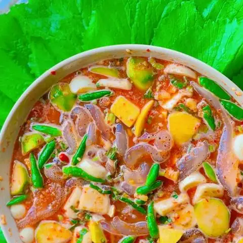 Hình ảnh thân sứa sốt mắm xoài 