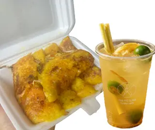 Hình ảnh Tiết kiệm 6K - Combo 5 bánh xèo + 1 ly trà tắc sả gừng