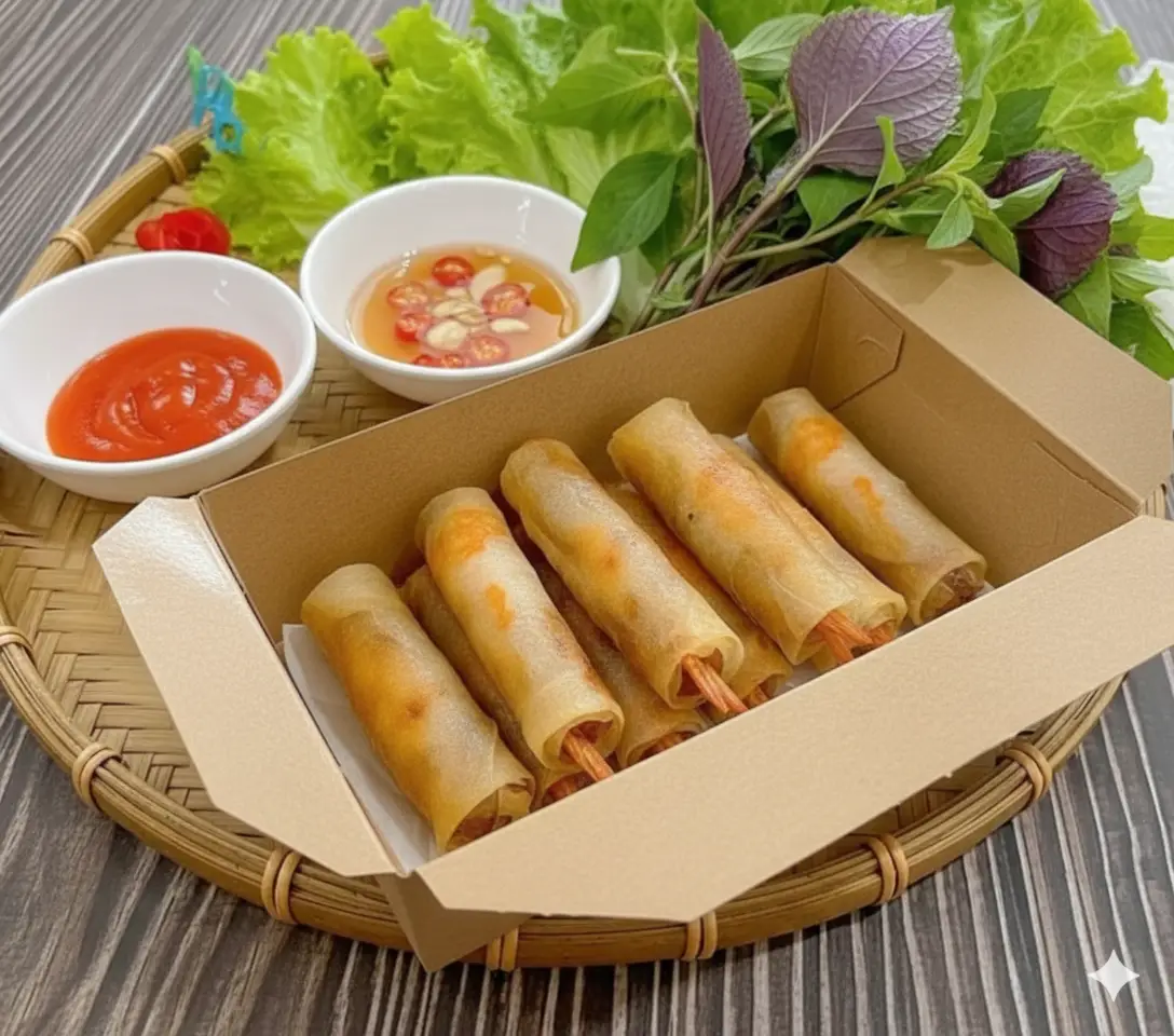 Hình ảnh Combo Chả Ram Tôm Đất 9 Cuốn – Đặc Sản Bình Định