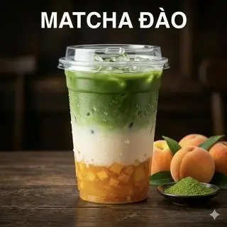 Hình ảnh MATCHA ĐÀO - ly 700ml