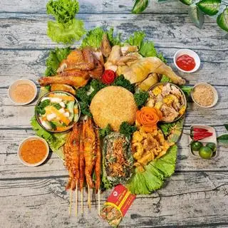 Hình ảnh Mẹt Gà Hải Sản 8 món(5-6 người ăn)