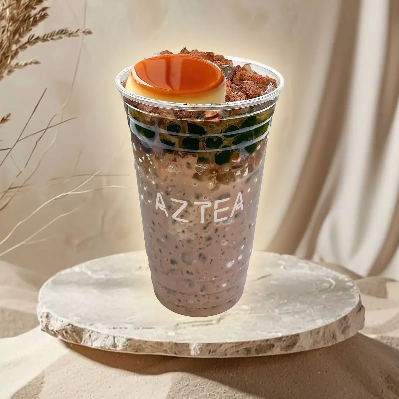 Hình ảnh MILO DẦM BÁNH FLAN - SIZE THỐ