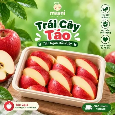 Hình ảnh TRÁI CÂY TÁO NHẬP KHẨU
